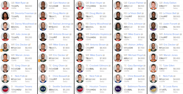 FanDuel_2015_Week_8_Tournament_Lineups